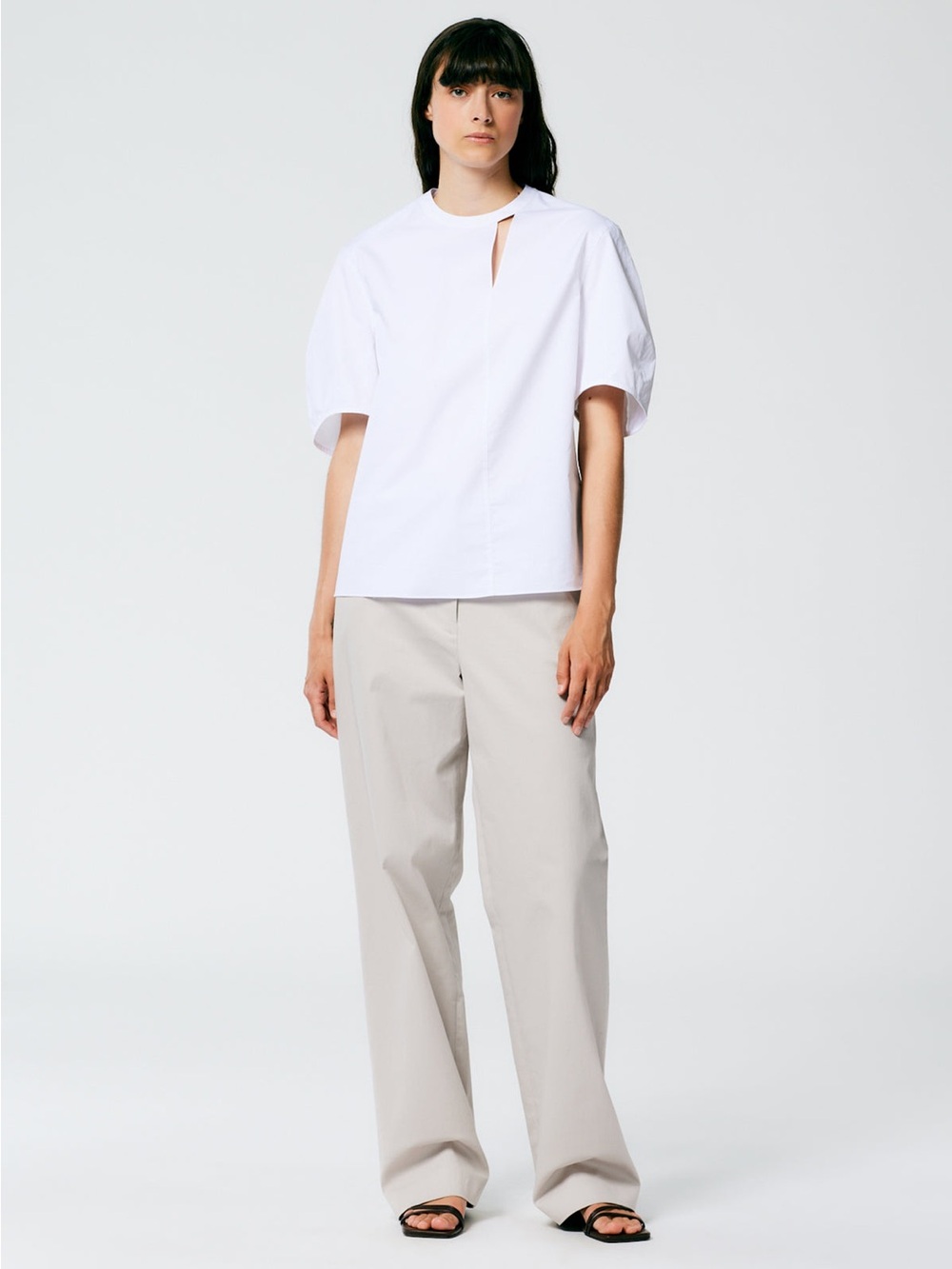 Tibi Chino Rodney wide leg cargo khaki Trouser fisherman utility costal 4‎